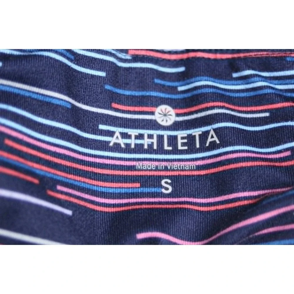 Athleta Women's Multicolor‎ Striped Pocket High Rise Leggings Size Small
